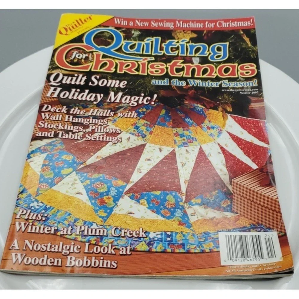 The Quilter Mag Quilting For Christmas & Winter 2002 Wall Hanging Stocking Table
